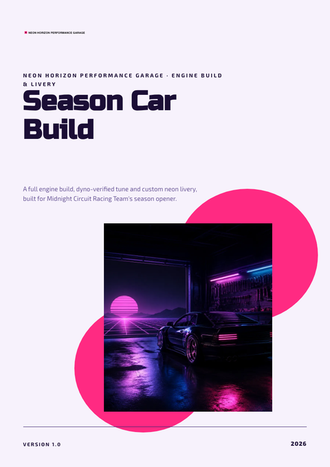 A finished pitch deck rendered in a retro look