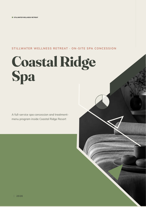 A finished pitch deck rendered in a lifestyle look