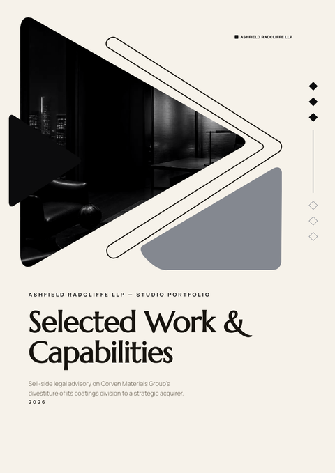 A finished portfolio rendered in a luxury look