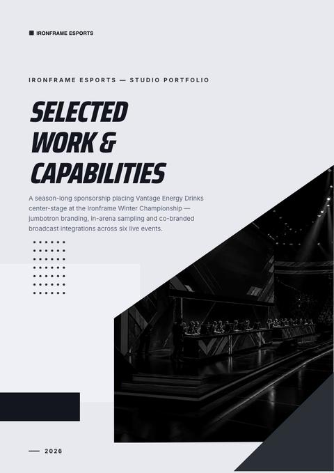 A finished portfolio rendered in a game & pop look