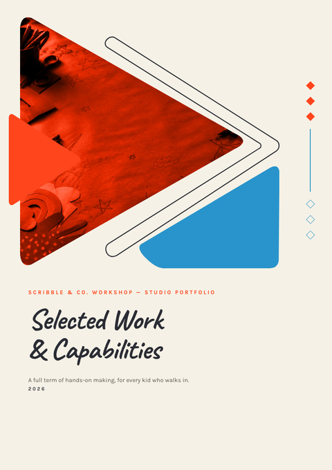 A finished portfolio rendered in a illustrated look
