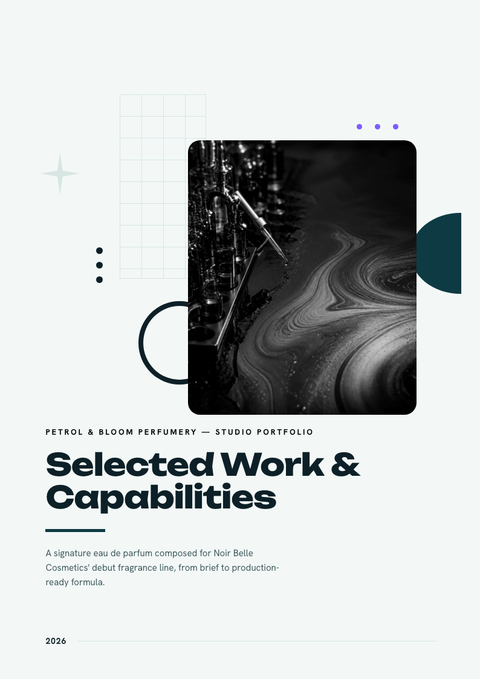 A finished portfolio rendered in a gradient look