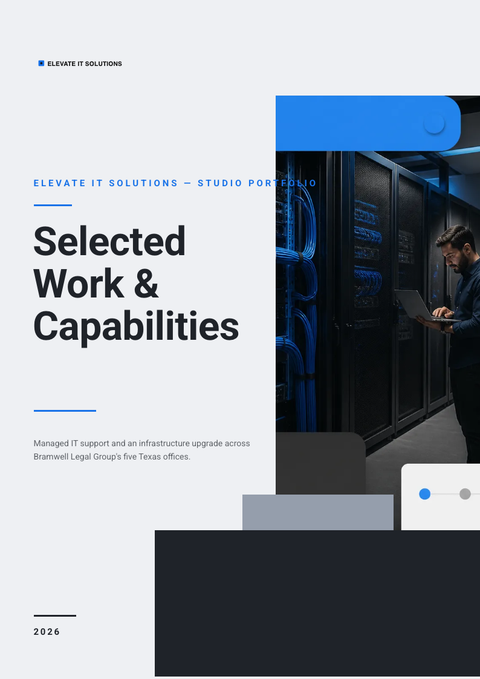 A finished portfolio rendered in a flat & minimal look