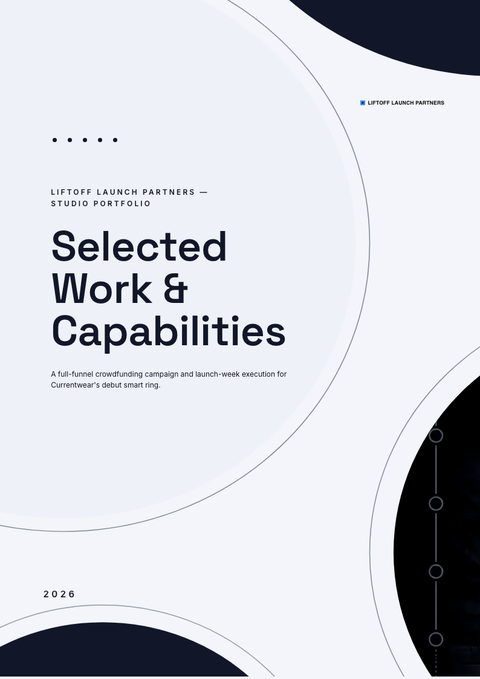A finished portfolio rendered in a motion look