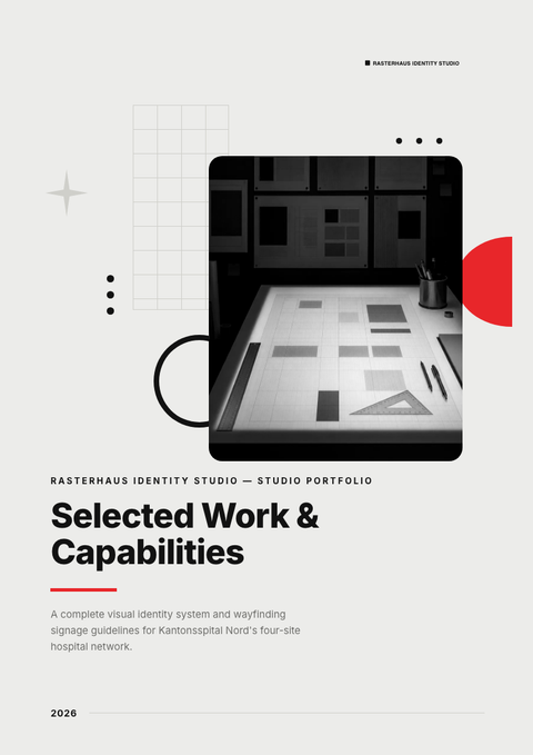 A finished portfolio rendered in a flat & minimal look