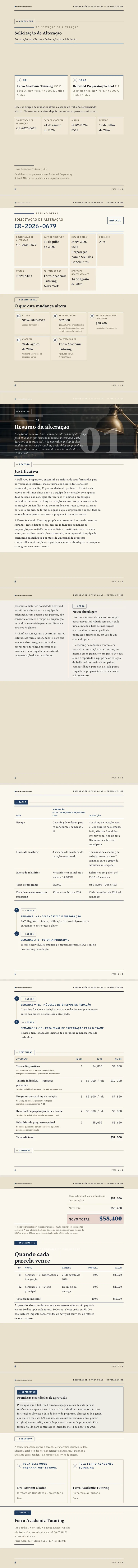 Educacional / Acadêmico — exemplo completo criado pelo Waxe