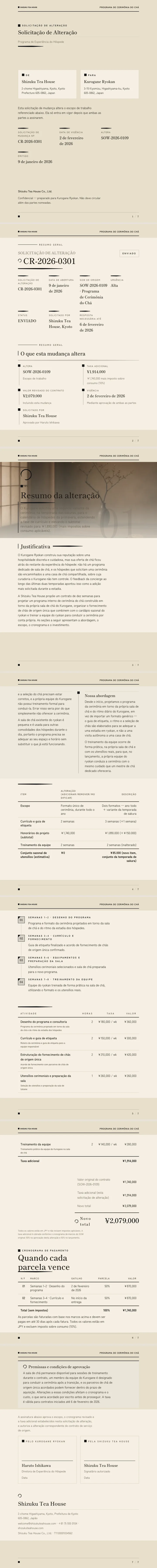 Minimalismo Japonês — exemplo completo criado pelo Waxe