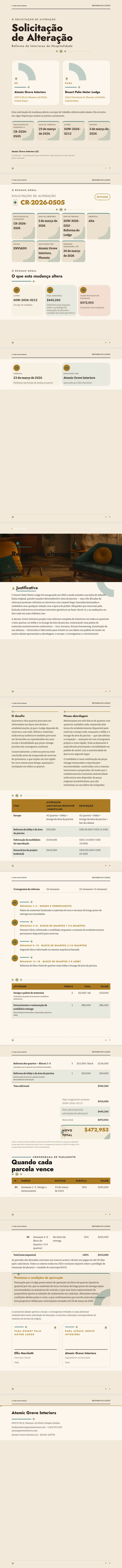 Moderno de Meados do Século — exemplo completo criado pelo Waxe