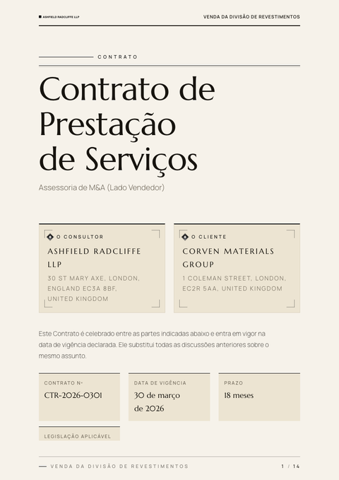 A finished contract rendered in a luxo look