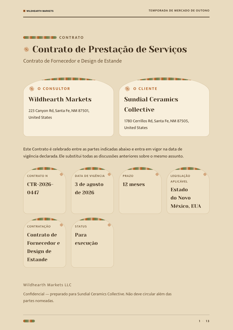 A finished contract rendered in a estilo de vida look