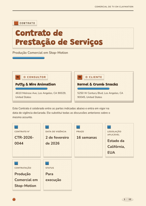 A finished contract rendered in a 3d look
