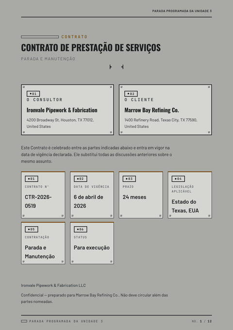 A finished contract rendered in a estilo de vida look