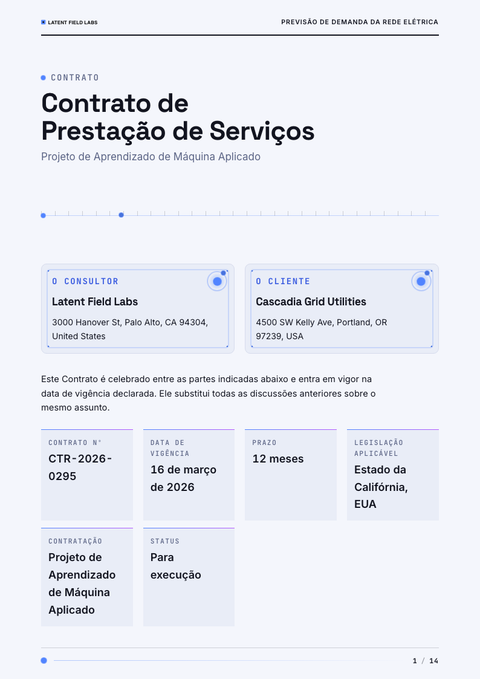 A finished contract rendered in a movimento look