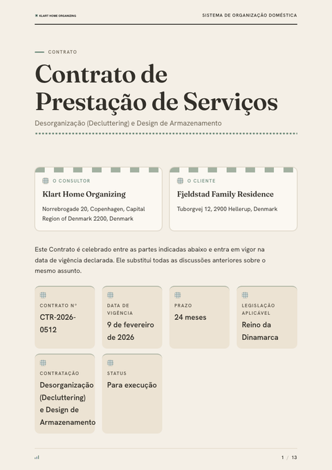 A finished contract rendered in a cultural look