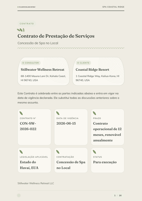 A finished contract rendered in a estilo de vida look