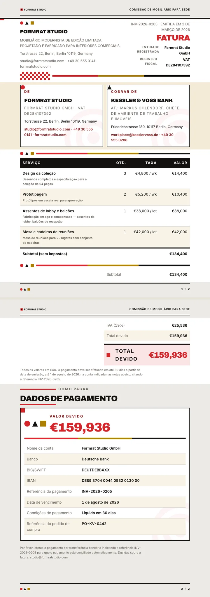 Bauhaus — exemplo completo criado pelo Waxe