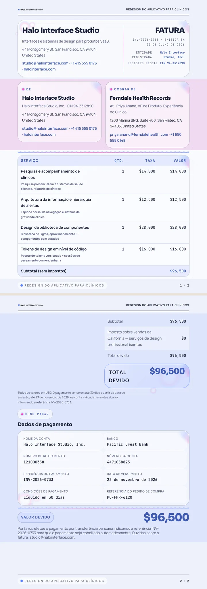 Glassmorphism — exemplo completo criado pelo Waxe