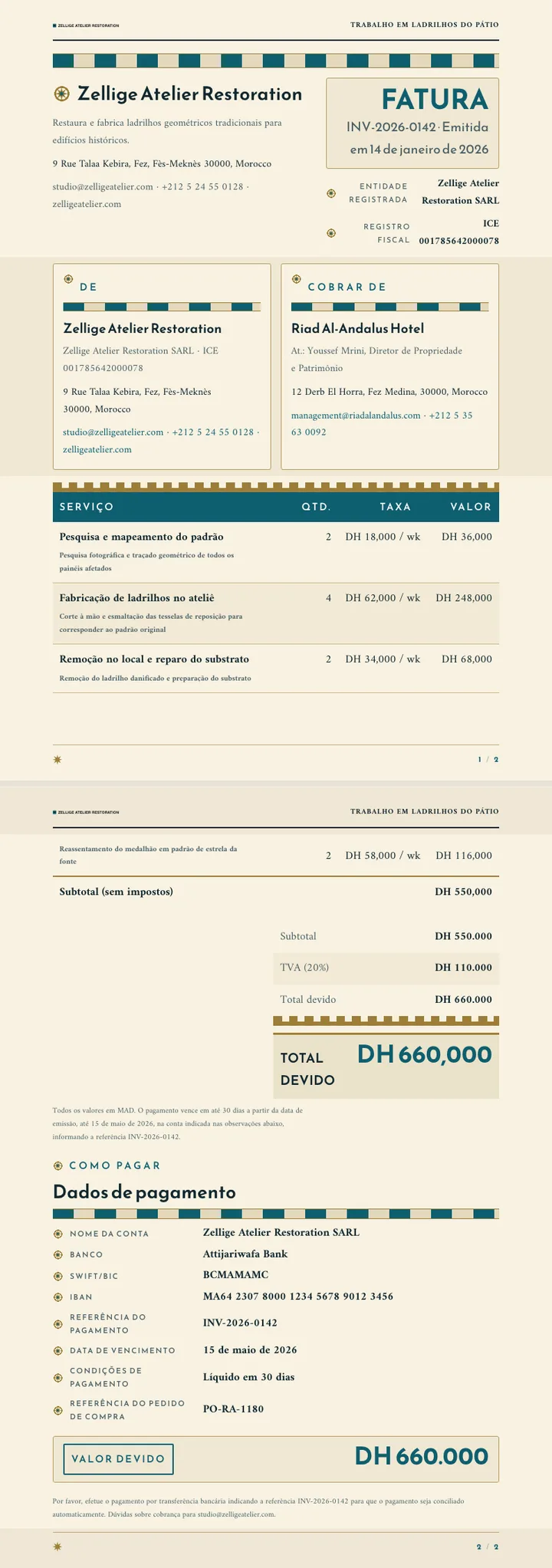 Geometria Islâmica — exemplo completo criado pelo Waxe