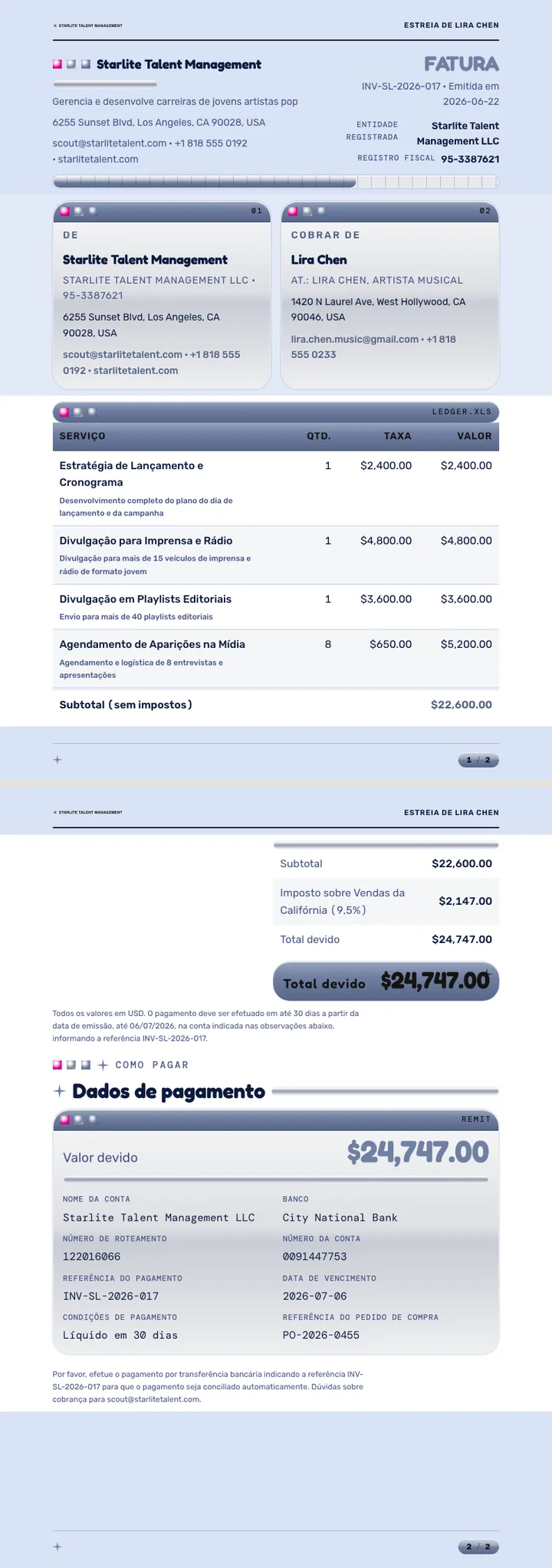 Y2K — exemplo completo criado pelo Waxe
