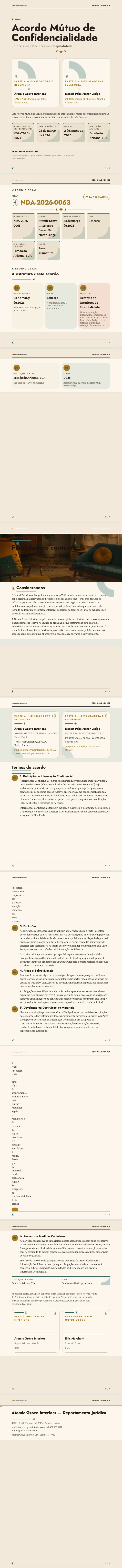 Moderno de Meados do Século — exemplo completo criado pelo Waxe