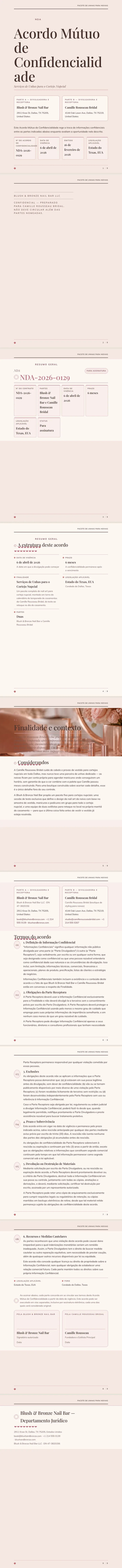 Ouro Rosé — exemplo completo criado pelo Waxe