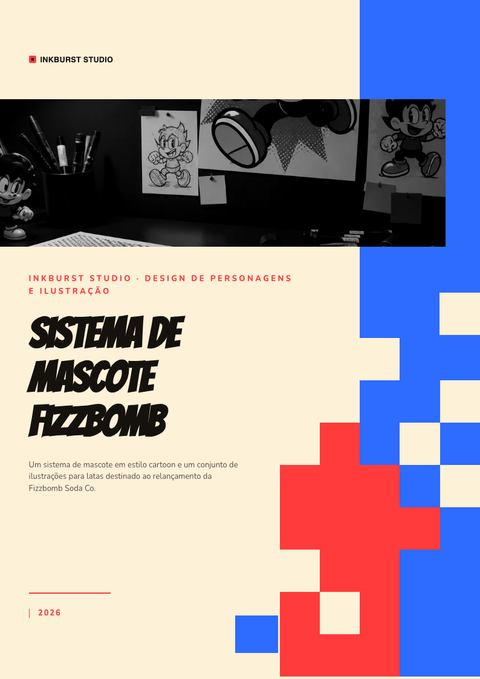 A finished pitch deck rendered in a ilustrado look