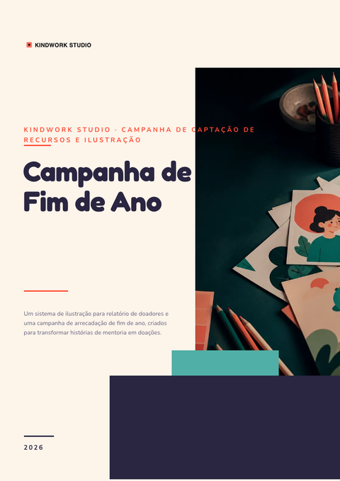 A finished pitch deck rendered in a ilustrado look