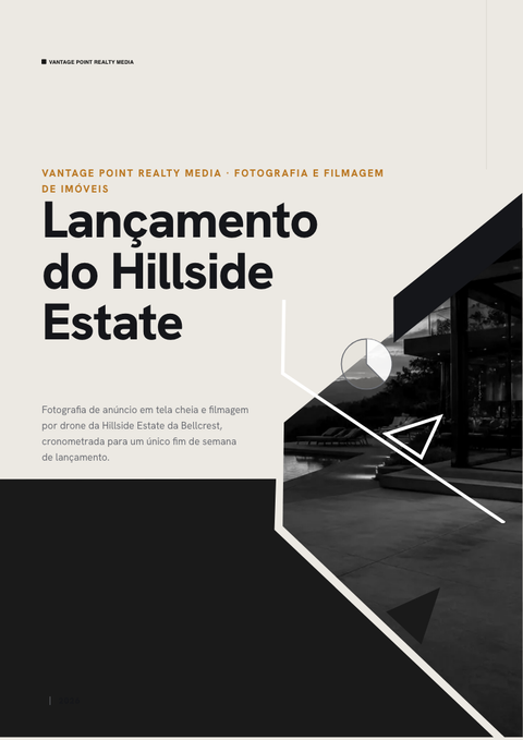 A finished pitch deck rendered in a foto look