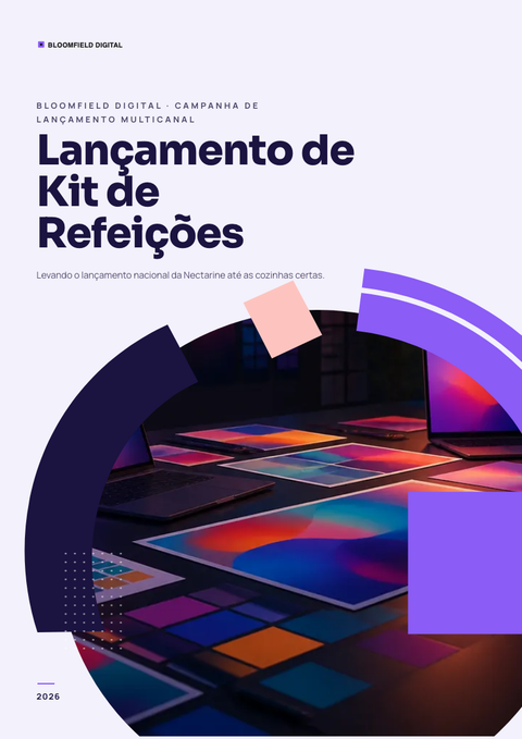 A finished pitch deck rendered in a gradiente look