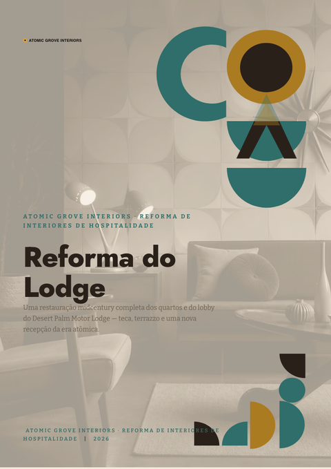 A finished pitch deck rendered in a retrô look
