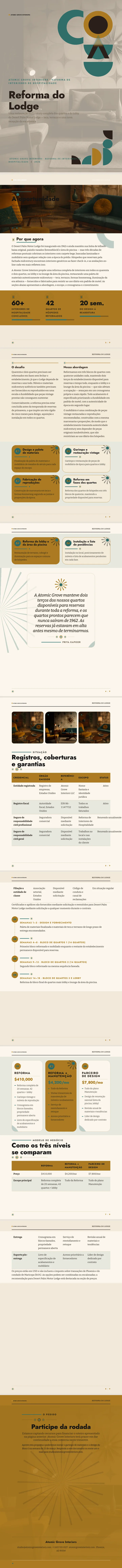 Moderno de Meados do Século — exemplo completo criado pelo Waxe
