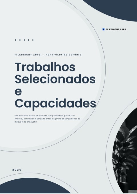 A finished portfolio rendered in a flat & minimalista look