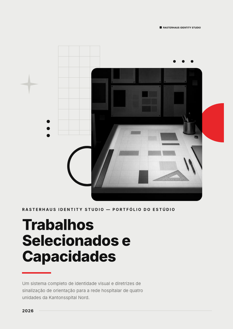 A finished portfolio rendered in a flat & minimalista look