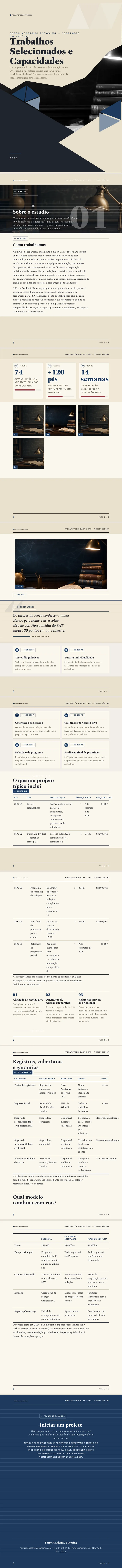 Educacional / Acadêmico — exemplo completo criado pelo Waxe