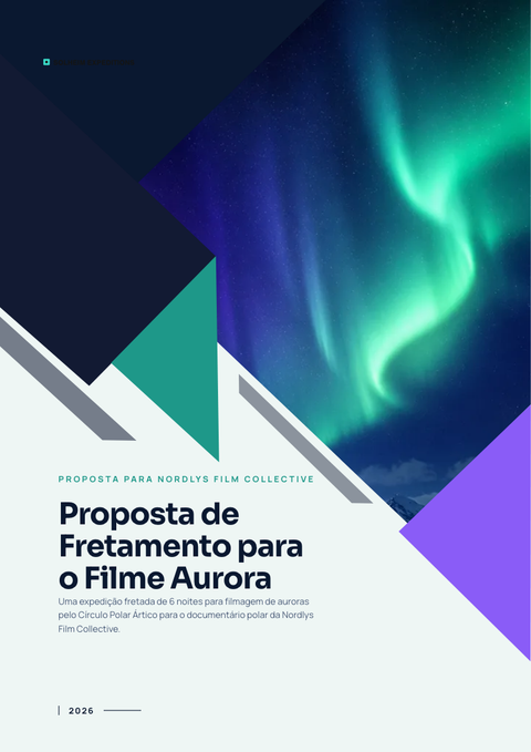 A finished proposal rendered in a gradiente look
