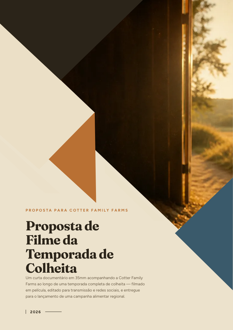 A finished proposal rendered in a foto look