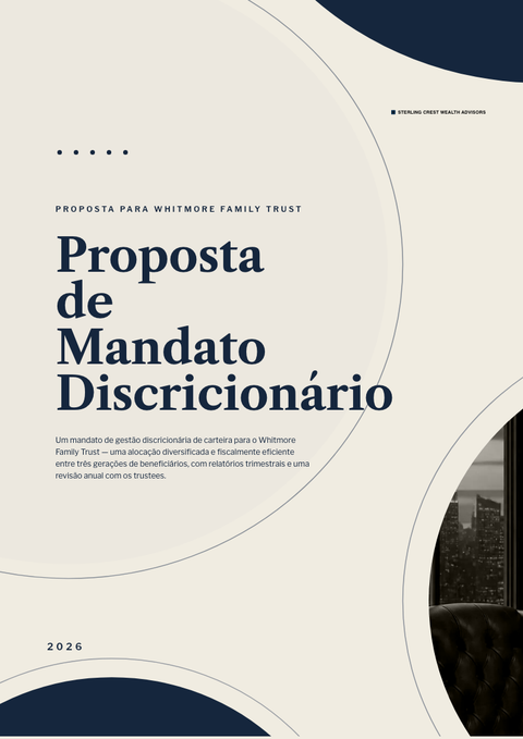 A finished proposal rendered in a diversos look
