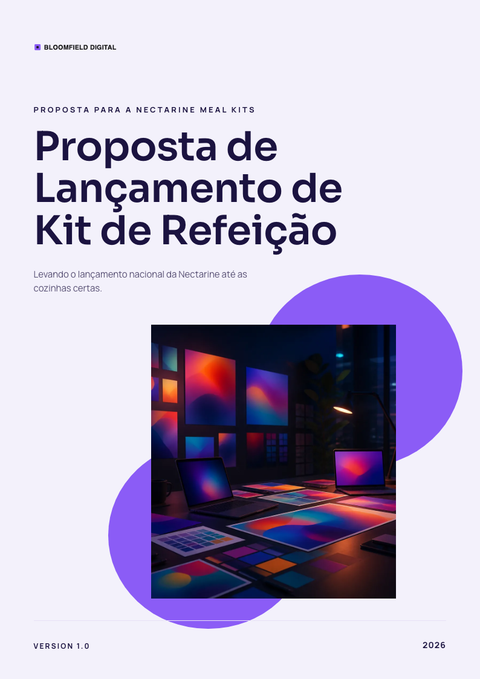 A finished proposal rendered in a gradiente look