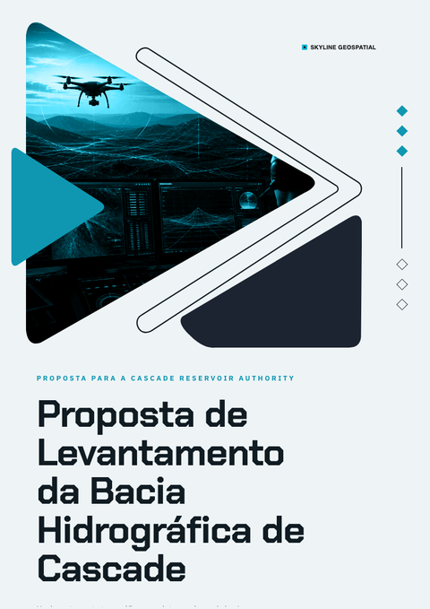 A finished proposal rendered in a futurista look