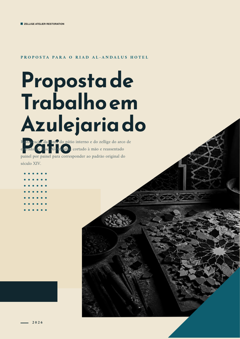 A finished proposal rendered in a cultural look