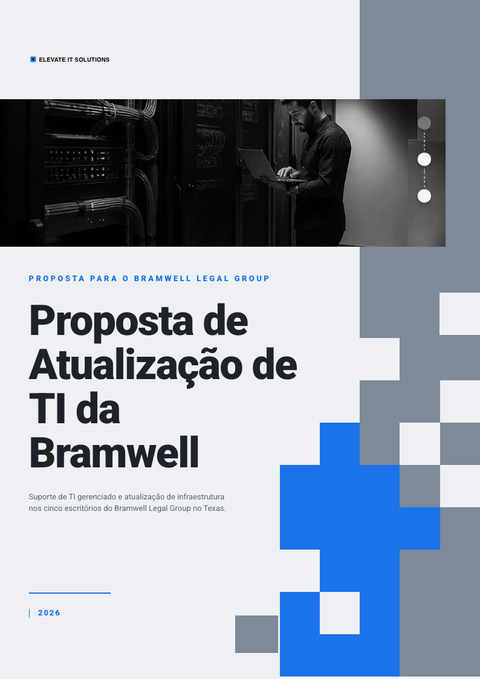 A finished proposal rendered in a flat & minimalista look