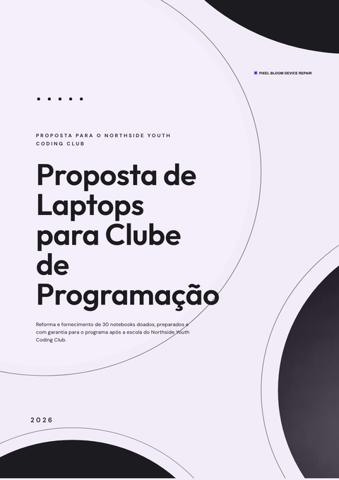 A finished proposal rendered in a flat & minimalista look