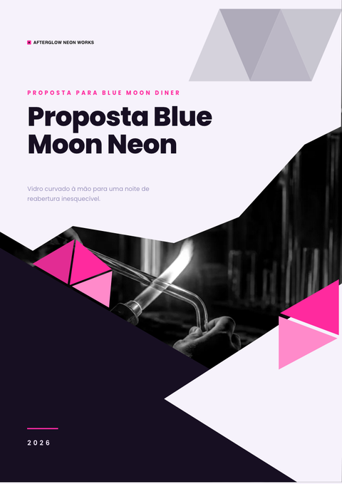 A finished proposal rendered in a futurista look