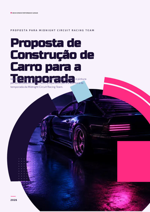 A finished proposal rendered in a retrô look
