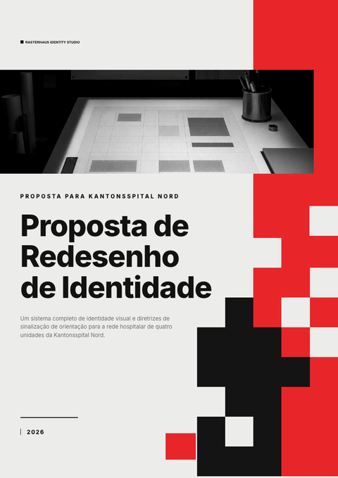 A finished proposal rendered in a flat & minimalista look