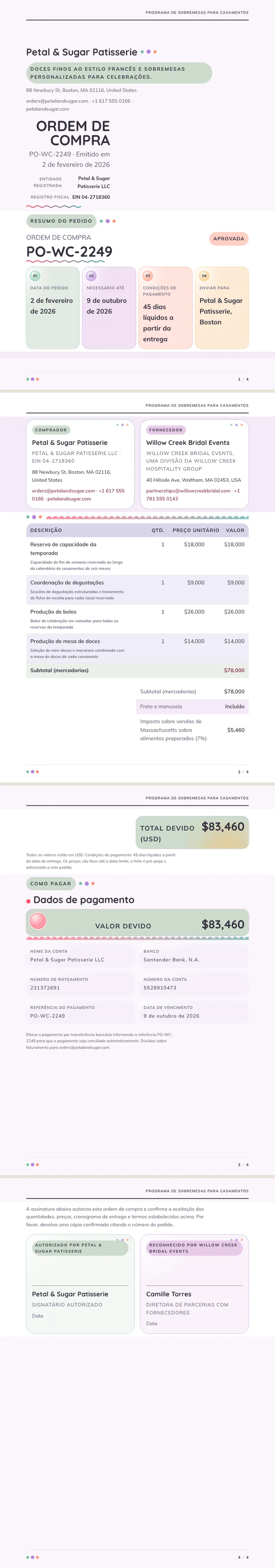 Pastel / Suave — exemplo completo criado pelo Waxe