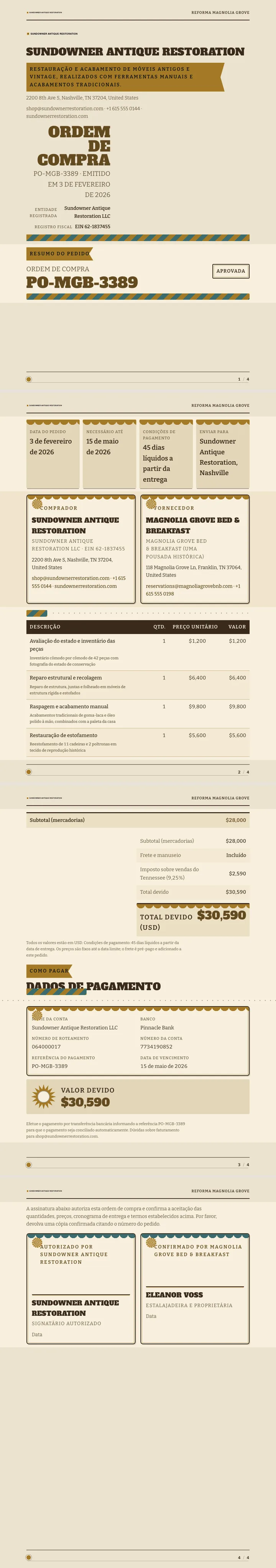 Retrô / Vintage — exemplo completo criado pelo Waxe
