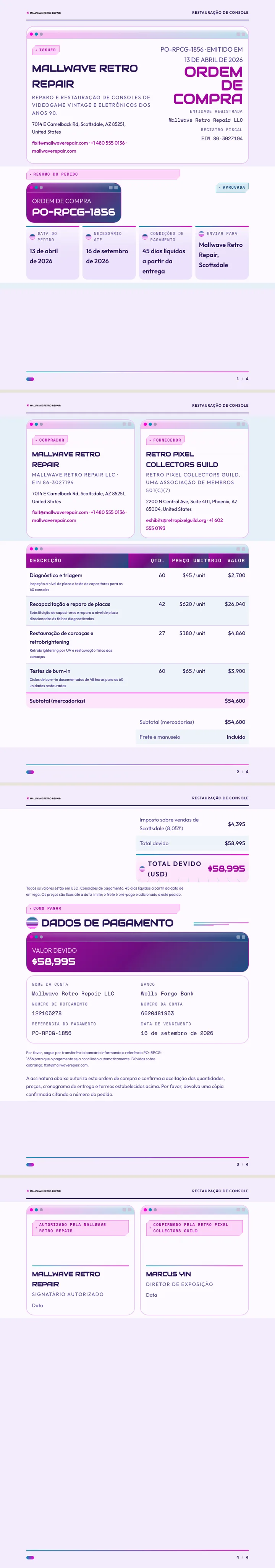 Vaporwave — exemplo completo criado pelo Waxe
