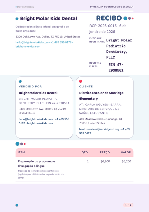 A finished receipt rendered in a morfismo look