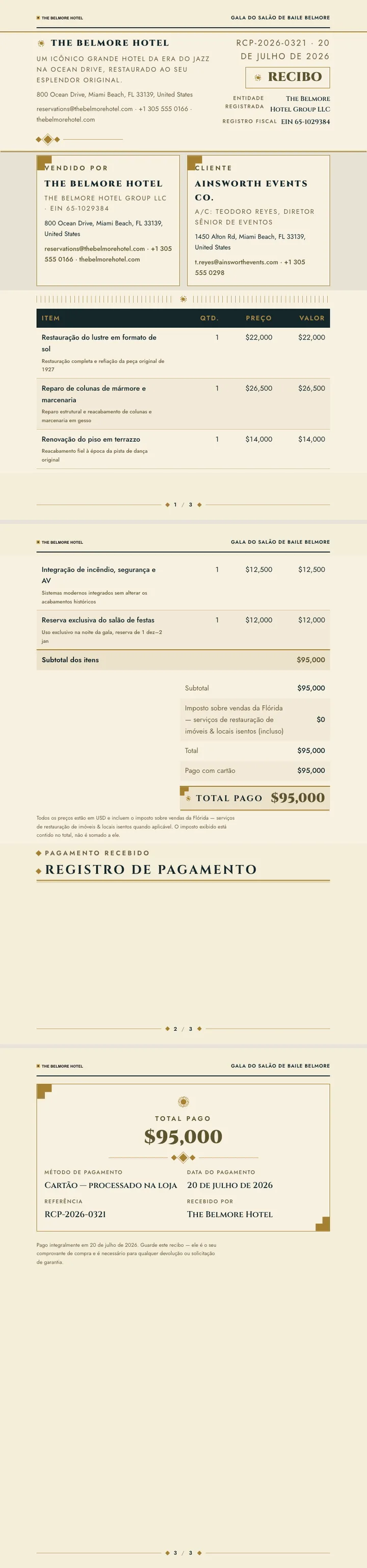 Art Deco — exemplo completo criado pelo Waxe